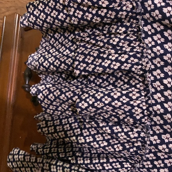 Miss Me tank top blue with white flowers - Picture 3 of 4